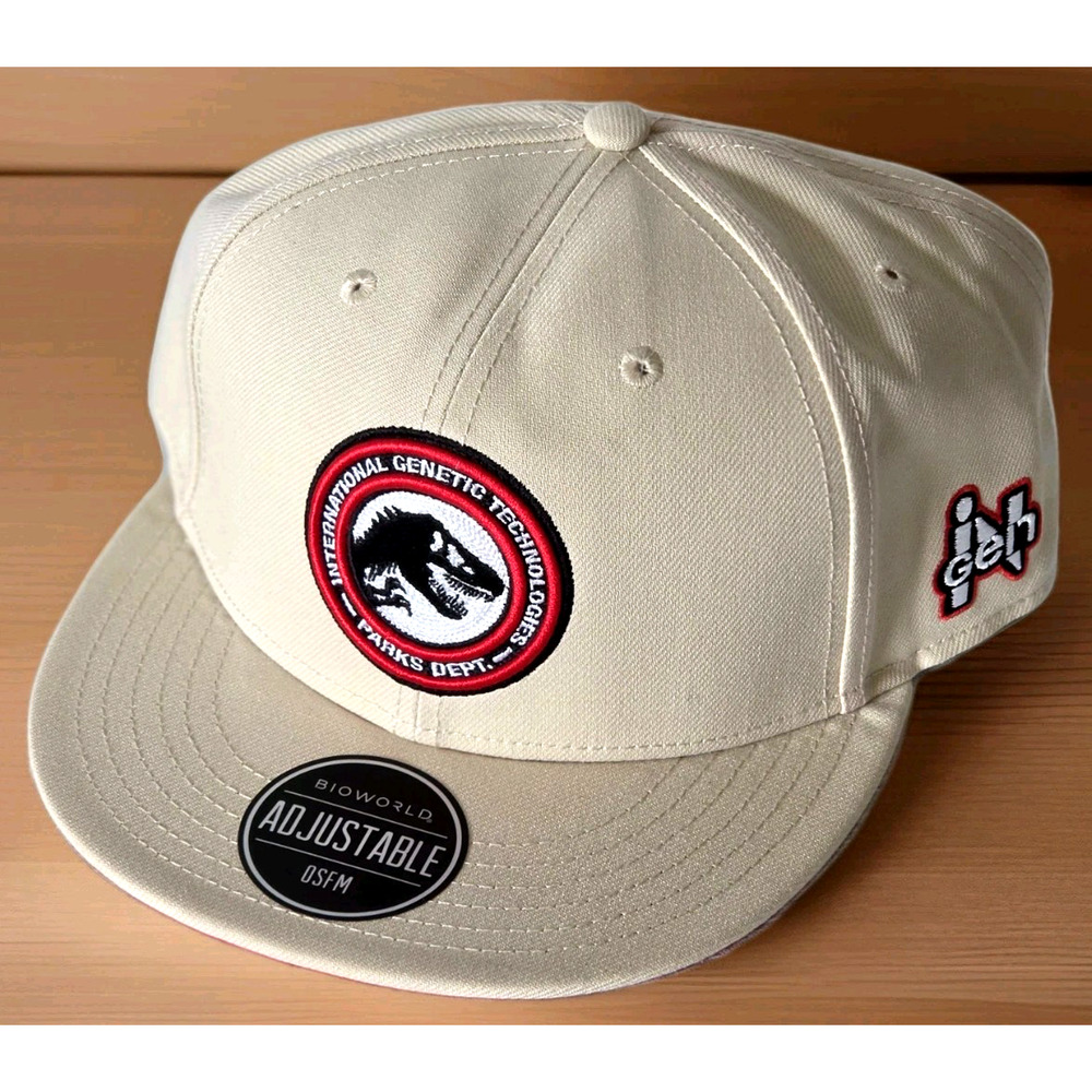 JurassicWorld Park Ingen Hat BioWorld Universal Studios SnapBack Cap OSFM NWT